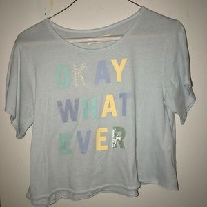 Abercrombie Kids unlined Tshirt/Crop Top